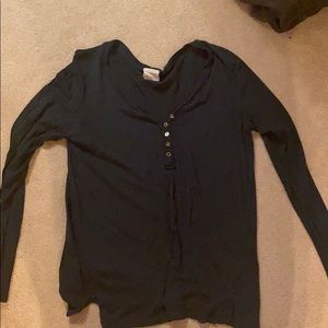 T.LA dark blue henley